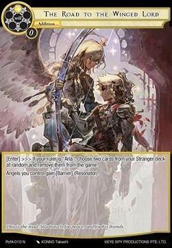 The Road to the Winged Lord Card Front