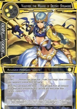 Valkyrie, the Weaver of Destiny (Stranger) Card Front