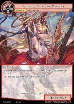 Athena, Titan of Revenge Card Front