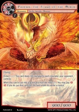 Phoenix, the Flame of the World Card Front