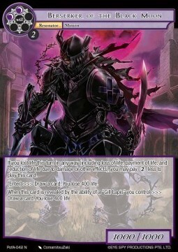 Berserker of the Black Moon Card Front
