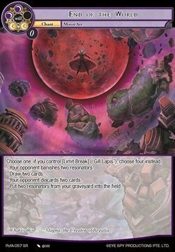 End of the World Card Front