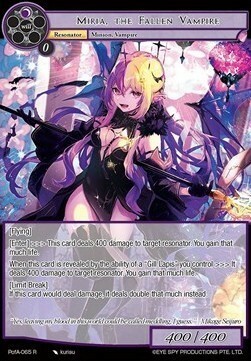 Miria, the Fallen Vampire Card Front