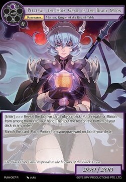 Perceval, the Holy Grail of the Black Moon Card Front