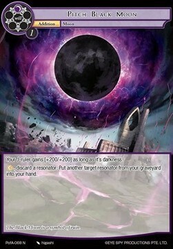 Pitch Black Moon Card Front
