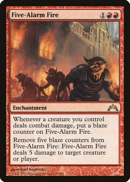 Incendio Devastante Card Front
