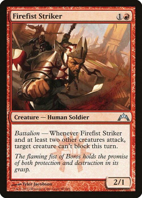 Firefist Striker Card Front