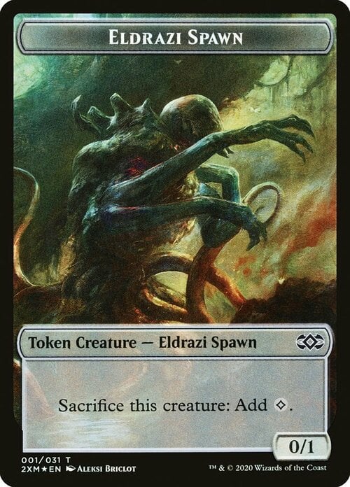 Eldrazi Spawn // Plant Card Front