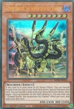 Gizmek Orochi, the Serpentron Sky Slasher Card Front