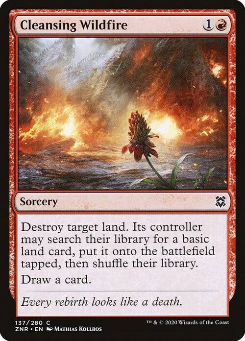 Cleansing Wildfire Card Front
