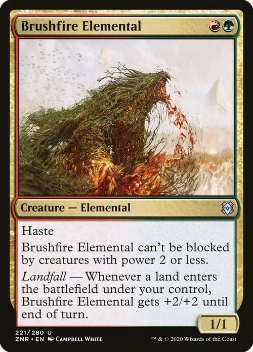 Brushfire Elemental Card Front