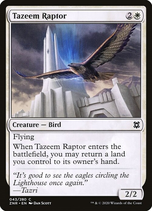 Tazeem Raptor Card Front