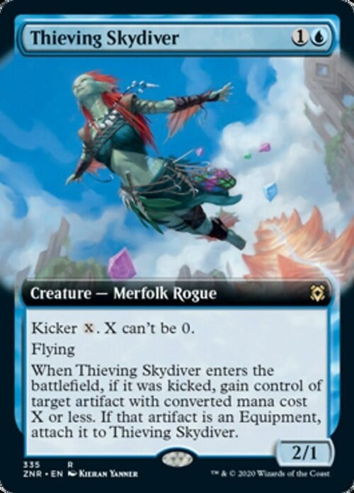 Thieving Skydiver Card Front