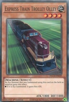 Express Train Trolley Olley Card Front