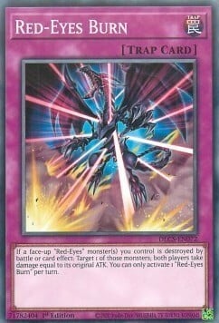 Red-Eyes Burn Card Front