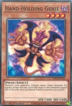 Hand-Holding Genie Card Front