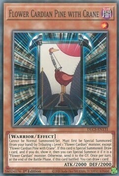 Fiore Cardian Pino con Gru Card Front