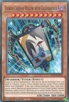 Fiore Cardian Salice con Calligrafo Card Front