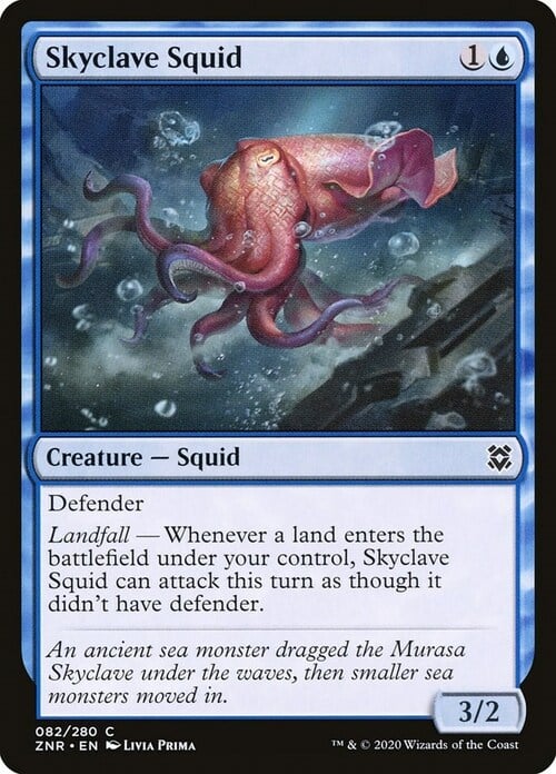 Skyclave Squid Card Front