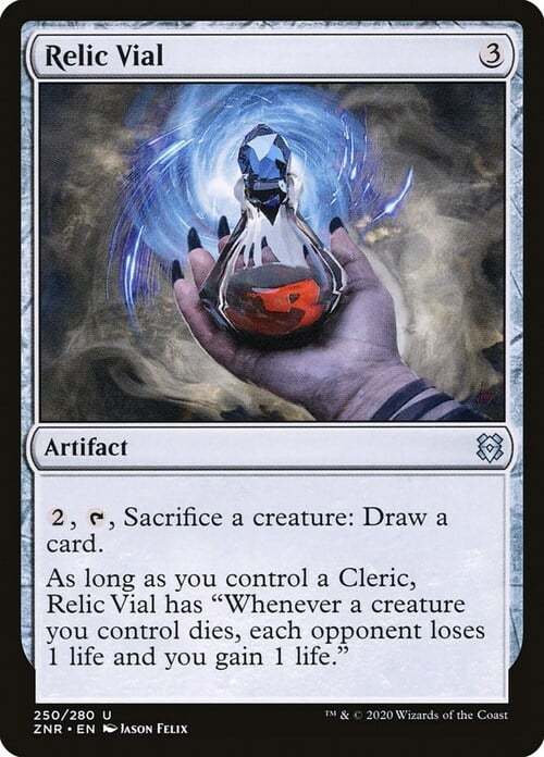 Relic Vial Card Front