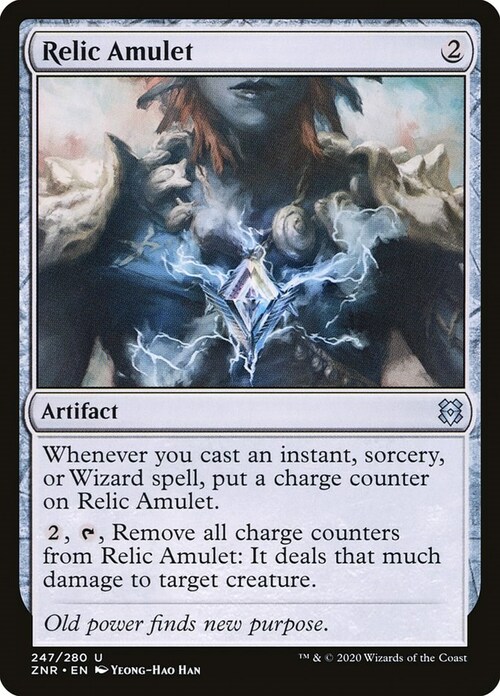 Relic Amulet Card Front