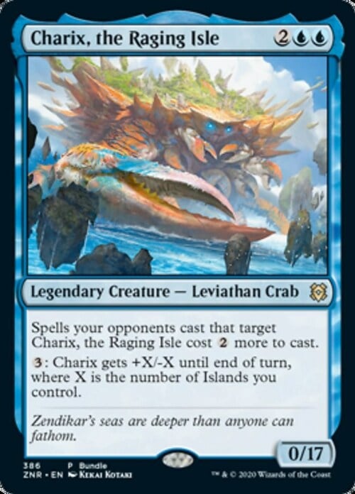 Charix, the Raging Isle Card Front