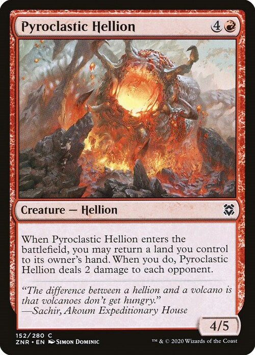 Pyroclastic Hellion Card Front