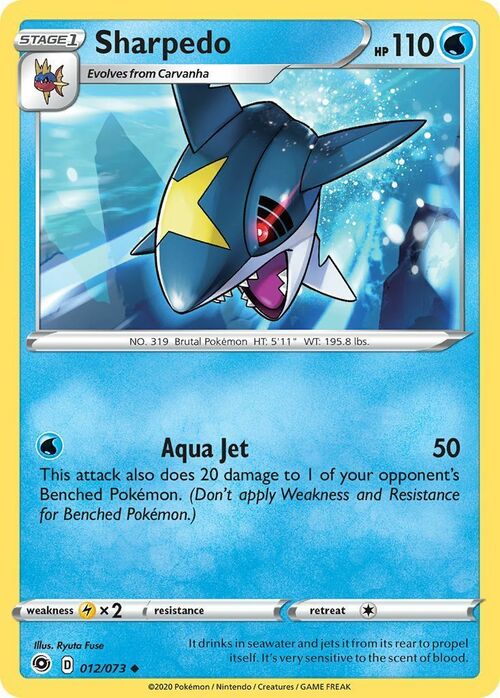 Sharpedo [Aqua Jet] Card Front
