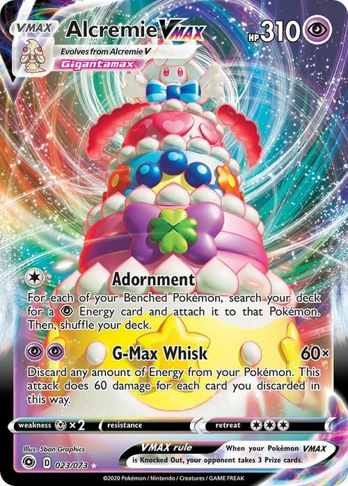 Alcremie VMAX Card Front