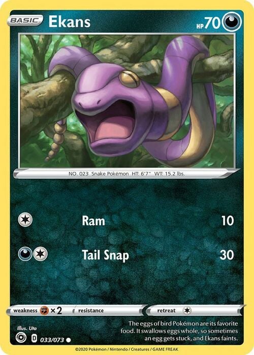 Ekans Card Front