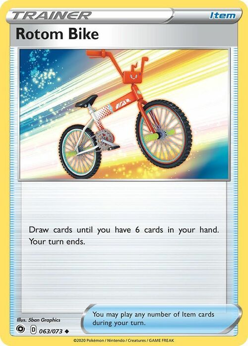 Rotom Bike Card Front