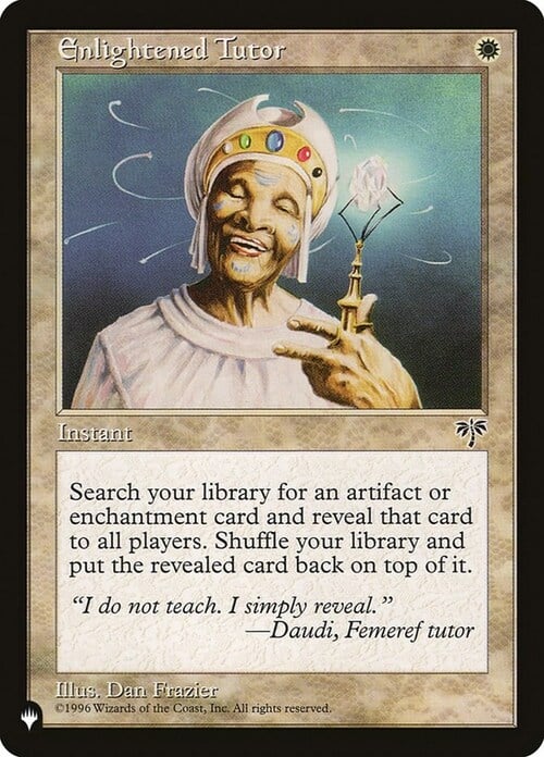 Enlightened Tutor Card Front