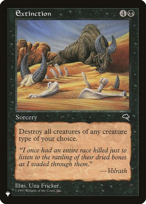 Extinction Card Front