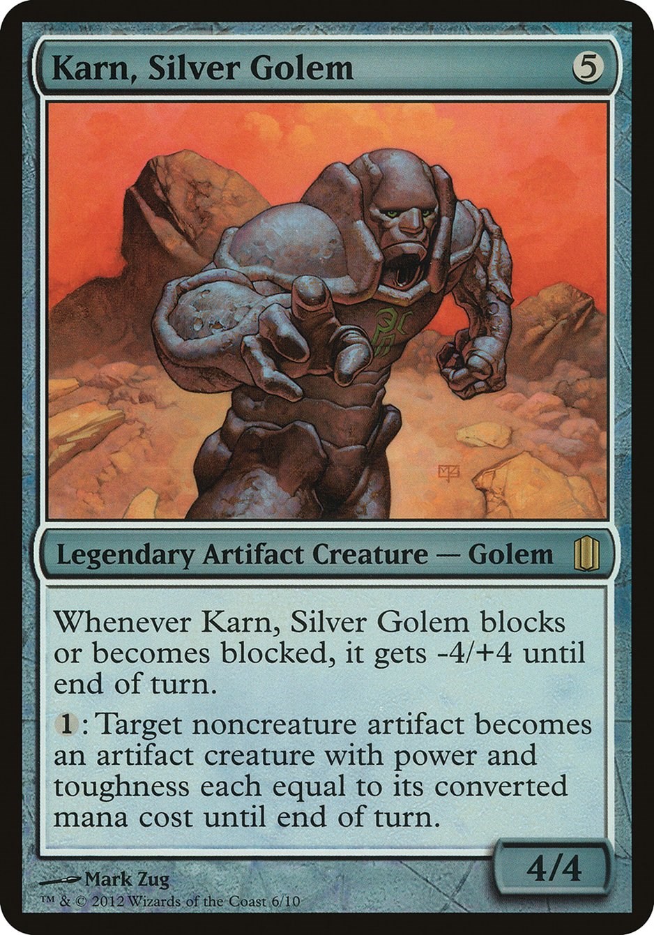 karn mtg cards Karn, Silver Golem [From the Vault: Relics] Restart the game Karn, the Great Creator (#253)