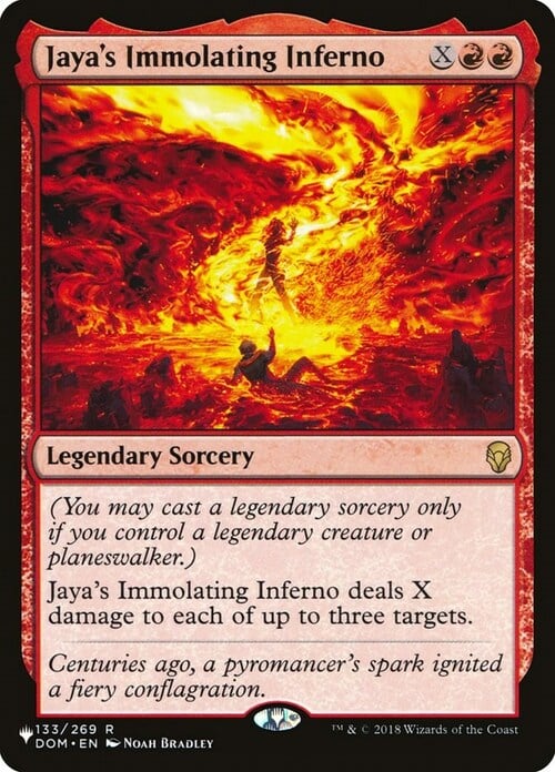 Jaya's Immolating Inferno Card Front