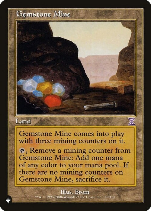Gemstone Mine Card Front