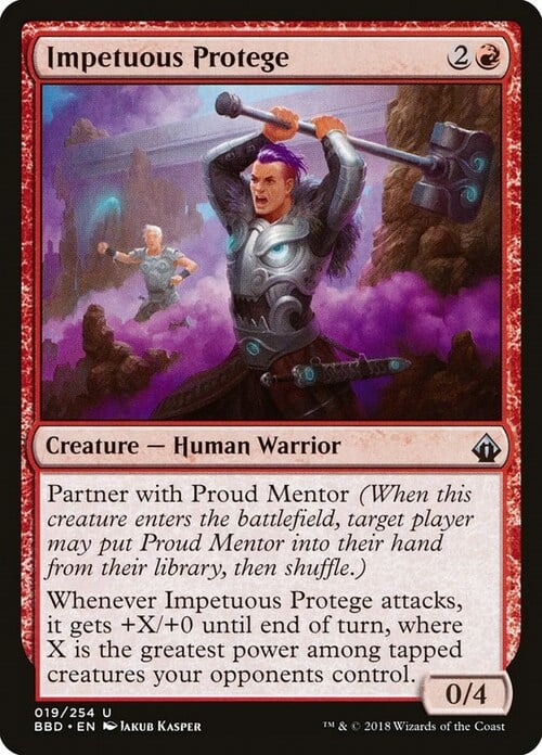 Impetuous Protege Card Front