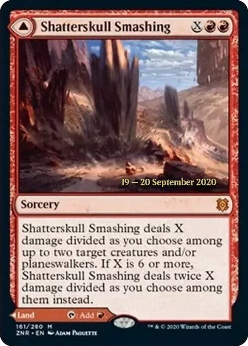 Shatterskull Smashing // Shatterskull, the Hammer Pass Card Front