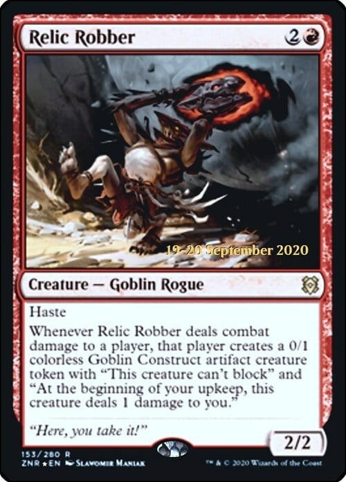 Relic Robber Card Front