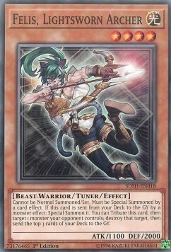 Felis, Lightsworn Archer Card Front