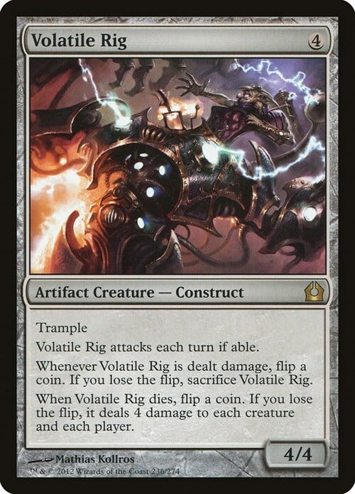 Volatile Rig Card Front