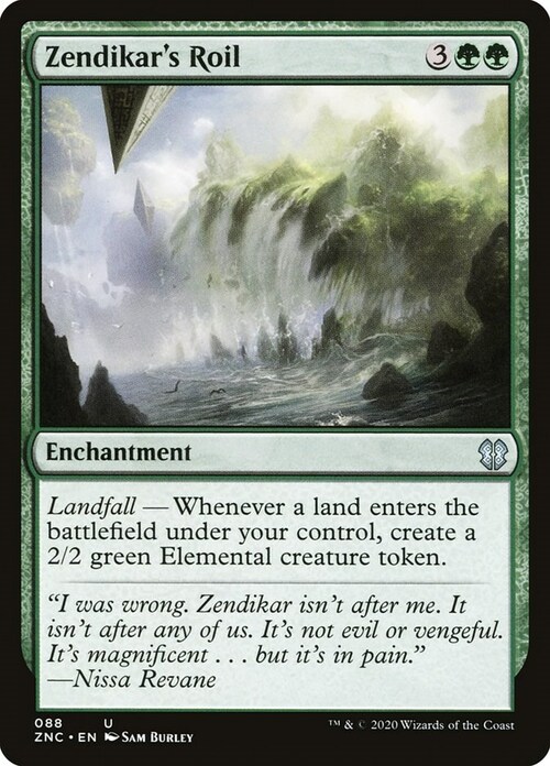 Zendikar's Roil Card Front