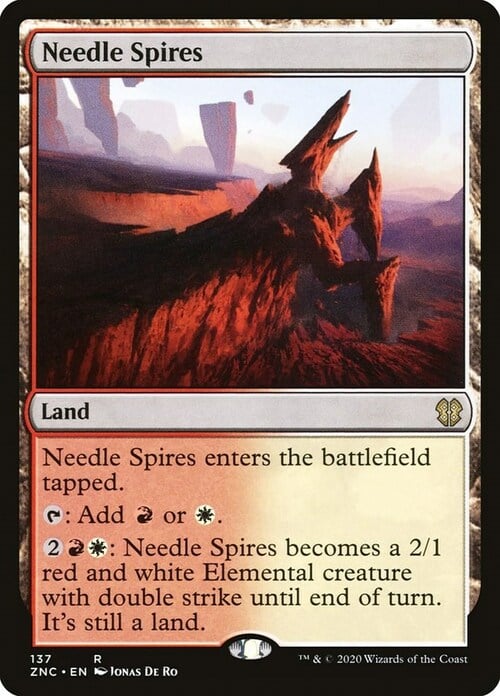 Needle Spires Card Front