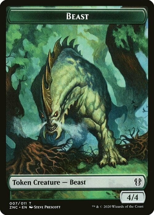 Beast // Saproling Card Front