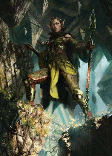 Art Series: Nissa of Shadowed Boughs Card Front