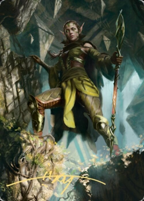 Art Series: Nissa of Shadowed Boughs Card Front