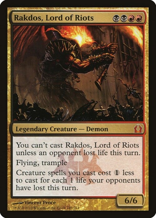 Rakdos, Lord of Riots Card Front