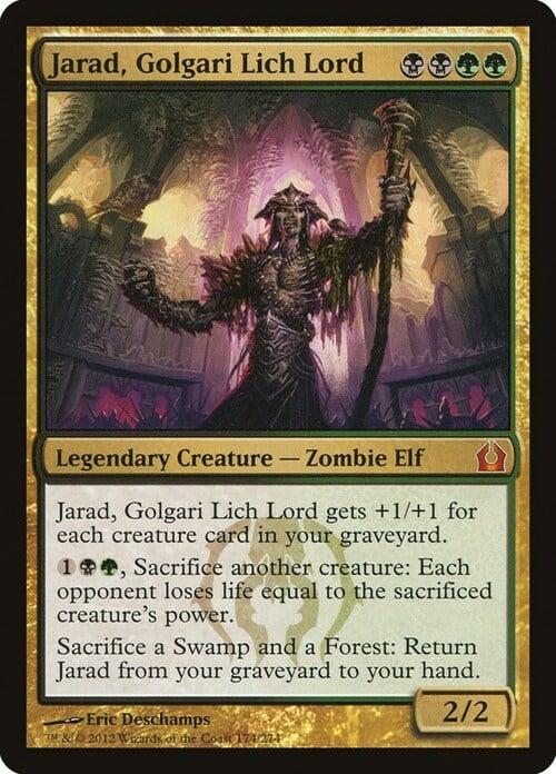 Jarad, Golgari Lich Lord Card Front