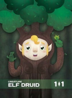 Elf Druid Card Front