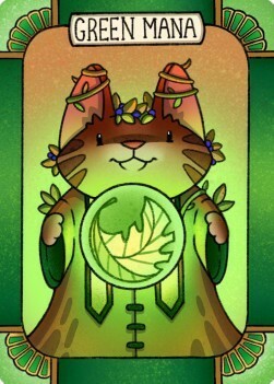 Green Mana Counter Card Front